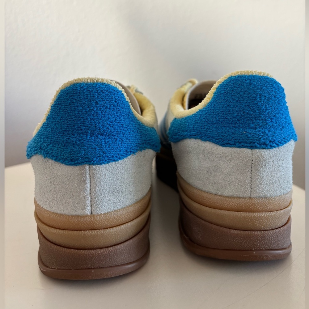 Adidas Gazelle Bold Almost Blue Yellow (Women's) - Picture 6 of 11